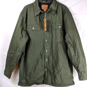 NWT BUNKHORN RIVER MENS LONG SLEEVE SHIRT GREEN Size Medium M